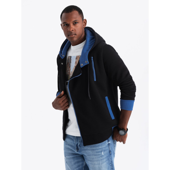 DEV - Men's zip-up hoodie - black B297 Men's zip-up hoodie - black
