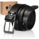 Mens Leather Belt Zagat (Black) K1-CZ-00-35 - Accessories for men Mens Leather Belt Zagat (Black) K1-CZ-00-35 Premium