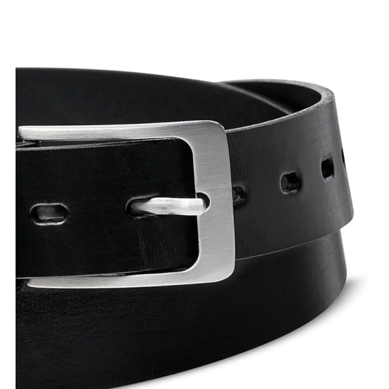 Mens Leather Belt Zagat (Black) K1-CZ-00-35 - Accessories for men Mens Leather Belt Zagat (Black) K1-CZ-00-35 Premium