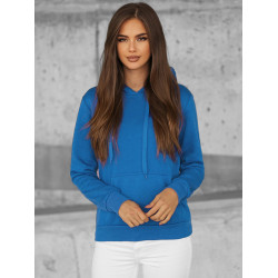 Akcija: Mėlynas moteriškas džemperis su gobtuvu Molin