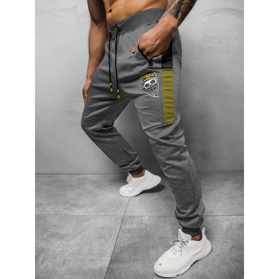 Mens dark gray casual pants Liter JS/K10250 - Trousers Mens dark gray casual pants Liter JS/K10250