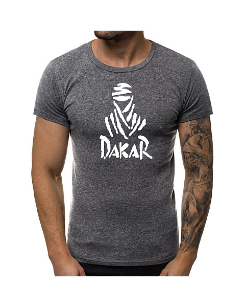 Tamsiai pilki vyriški marškinėliai Dakar