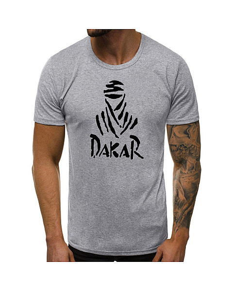 Pilki vyriški marškinėliai Dakar