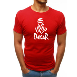 Raudoni vyriški marškinėliai Dakar
