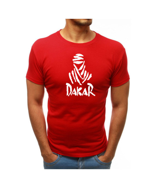 Raudoni vyriški marškinėliai Dakar
