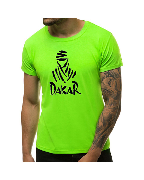 Neoniniai žali vyriški marškinėliai Dakar