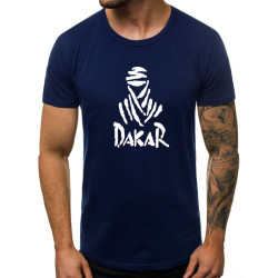 Tamsiai mėlyni vyriški marškinėliai Dakar