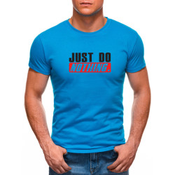 Šviesiai mėlyni vyriški marškinėliai Just do nothing