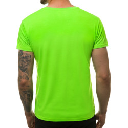 Miesten neonvihreä t-paita Just do nothing (Älä tee mitään)