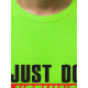 Žali neoniniai vyriški marškinėliai Just do nothing JS/712005 - Marškinėliai Žali neoniniai vyriški marškinėliai Just do nothing JS/712005
