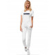 Moteriški baltos spalvos marškinėliai Pikčiūrna JS/SD211