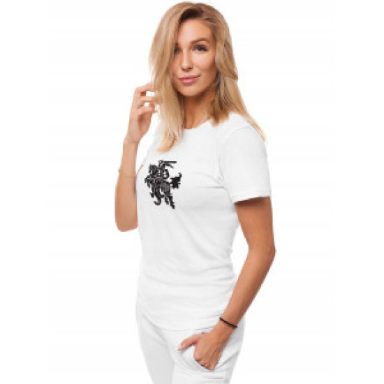 Moteriški baltos spalvos marškinėliai Vytis JS/SD211 - Marškinėliai Moteriški baltos spalvos marškinėliai Vytis JS/SD211