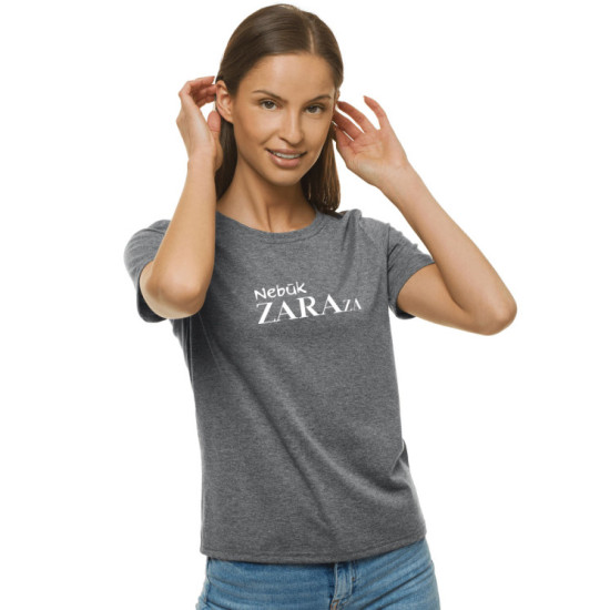 Sieviešu pelēks t-krekls Zaraza JS/SD211 - T-krekls Sieviešu pelēks t-krekls Zaraza JS/SD211