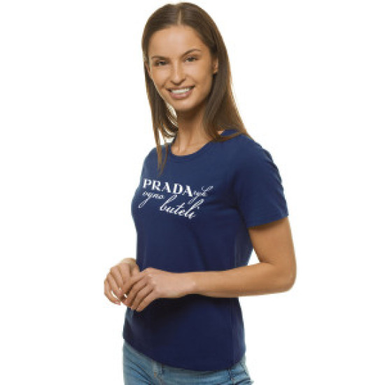 Sieviešu tumši zils t-krekls Prada JS/SD211 - T-krekls Sieviešu tumši zils t-krekls Prada JS/SD211