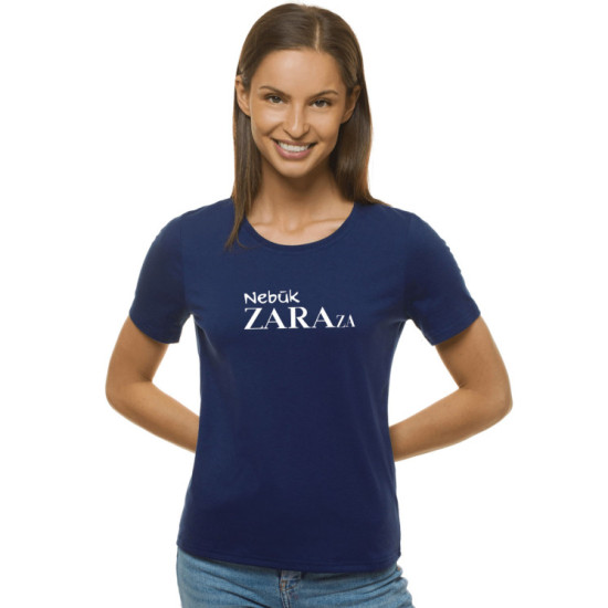 Sieviešu tumši zils t-krekls Zaraza JS/SD211 - T-krekls Sieviešu tumši zils t-krekls Zaraza JS/SD211