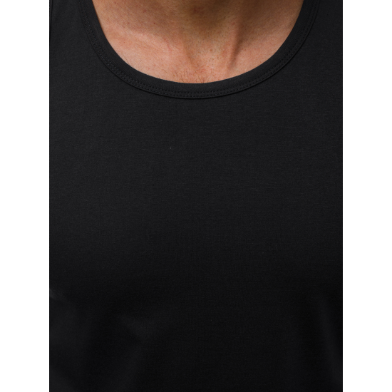 Men's sleeveless black T-shirt Romul JS/99002