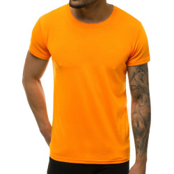 Vyriški marškinėliai šviesiai oranžinės spalvos Loget
