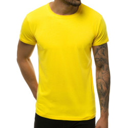Vyriški marškinėliai šviesiai geltonos spalvos Loget