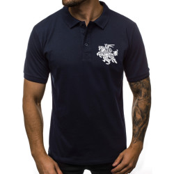 Vyriški tamsiai mėlyni polo marškinėliai Vytis