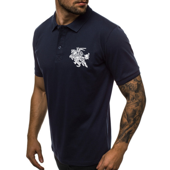Vyriški tamsiai mėlyni polo marškinėliai Vytis 171221