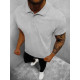 Vīriešu gaiši pelēks polo krekls Casual JS/8T80/2 - T-krekls Vīriešu gaiši pelēks polo krekls Casual JS/8T80/2
