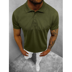 Vyriški chaki polo marškinėliai Casual Vyriški chaki polo marškinėliai Casual