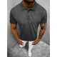 Vīriešu tumši pelēks polo krekls Casual JS/8T80/5 - T-krekls Vīriešu tumši pelēks polo krekls Casual JS/8T80/5