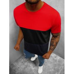 Vyriški raudoni-juodi marškinėliai Toler