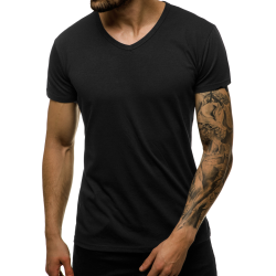 Vyriški juodos spalvos marškinėliai Dimel