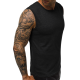 Sleeveless black men's t-shirt Look JS/99001