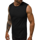 Sleeveless black men's t-shirt Look JS/99001