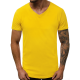 Vyriški geltonos spalvos marškinėliai Model O/2309