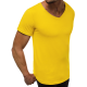 Vyriški geltonos spalvos marškinėliai Model O/2309