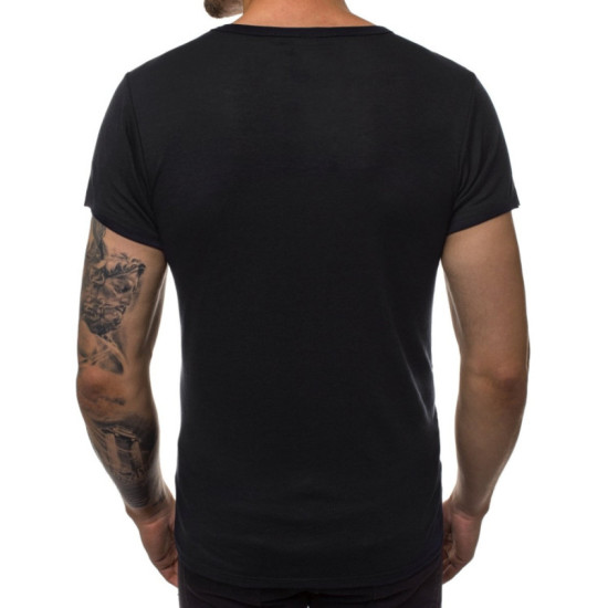 Black mens shirt Lika JS/712005 - T-shirt Black mens shirt Lika JS/712005