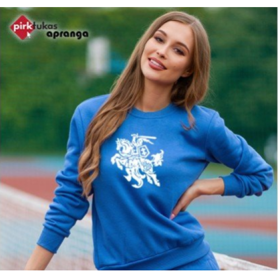 Moteriškas mėlynas džemperis Vytis JS/W01 - Džemperiai Moteriškas mėlynas džemperis Vytis JS/W01