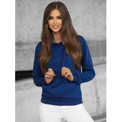 Akcija: Tamsiai mėlynas moteriškas džemperis su gobtuvu "Molin"