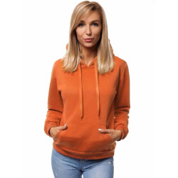 Akcija: Oranžinis moteriškas džemperis su gobtuvu "Molin"
