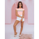Sale: womens pink Happy T-shirt RY1848 - Action Sale: womens pink Happy T-shirt RY1848