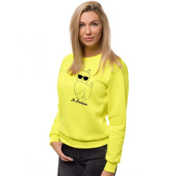 Dzeltens sieviešu džemperis ar kapuci No ProLama