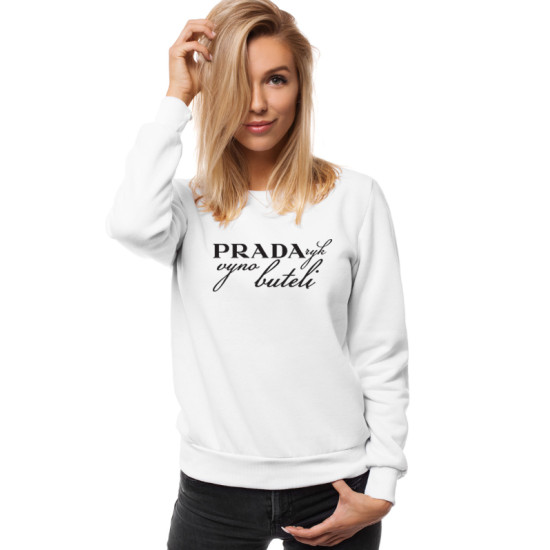 Moteriškas baltas džemperis Prada JS/W01
