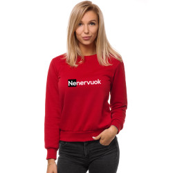 Moteriškas bordo spalvos džemperis Nenervuok