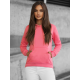 Koralowy sweter damski z kapturem Molin JS/W02 - Skoczki Koralowy sweter damski z kapturem Molin JS/W02