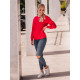 Womens red jumper Kober JS/W01 - Jumpers Womens red jumper Kober JS/W01