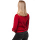 Bordo moteriškas džemperis be gobtuvo Lama JS/W01 Premium
