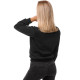 Black womens hooded sweatshirt Lama JS/W01 - Jumpers Black womens hooded sweatshirt Lama JS/W01 Premium