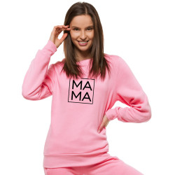 Moteriškas šviesiai rožinis džemperis MAMA