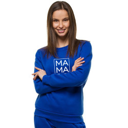 Moteriškas mėlynas džemperis MAMA