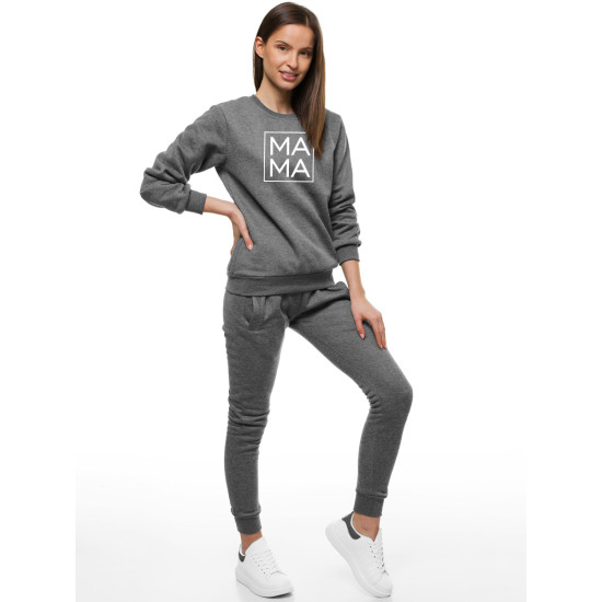 Womens gray jumper MAMA JS/W01 - Jumpers Womens gray jumper MAMA JS/W01