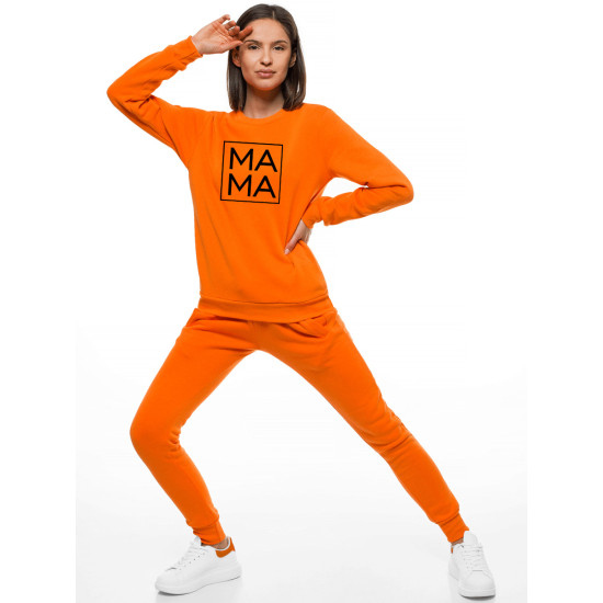 Womens orange jumper MAMA JS/W01 - Jumpers Womens orange jumper MAMA JS/W01
