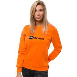 Moteriškas oranžinės spalvos džemperis Nenervuok